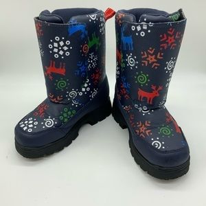 LL.BEAN  INSULATED SNOW KIDS BOOTS SIZE 1